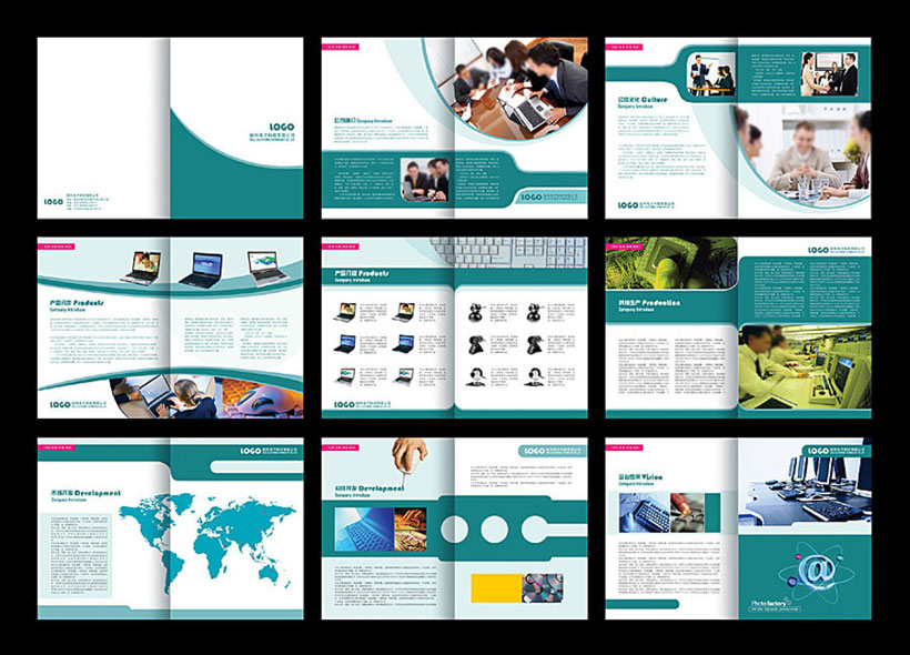 企業(yè)文化宣傳冊(cè)設(shè)計(jì)PSD素材